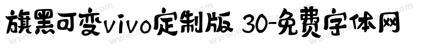 旗黑可变vivo定制版 30字体转换